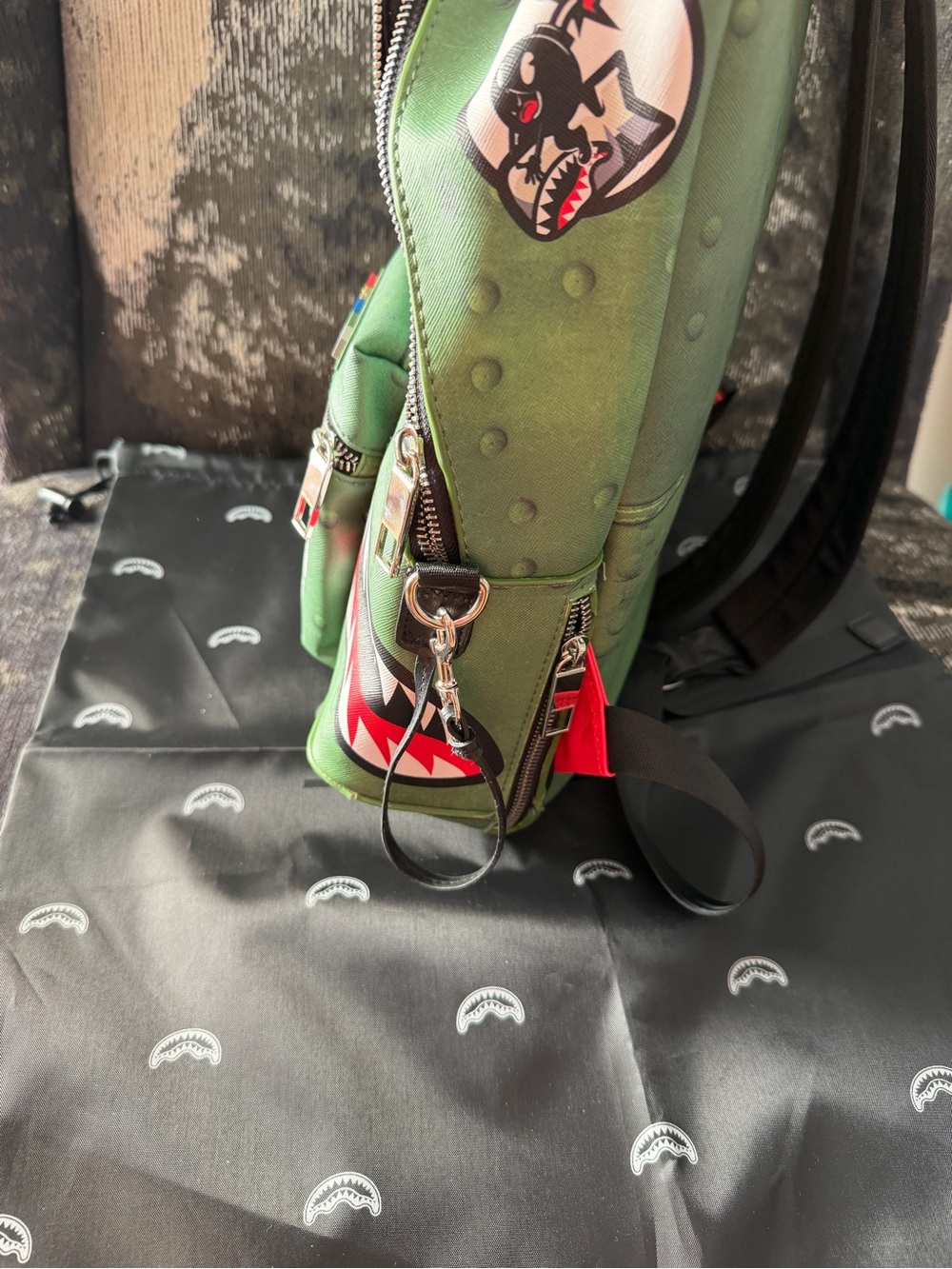 Sprayground Shark Infested Skies backpack NWOT - Picture 6 of 6